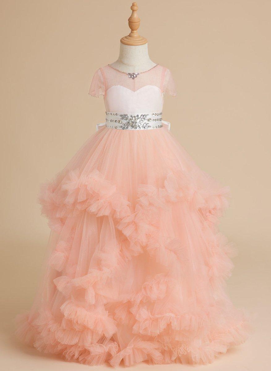 NumberSea - Ball - Gown/Princess Tulle Floor - length Flower Girl Dress
