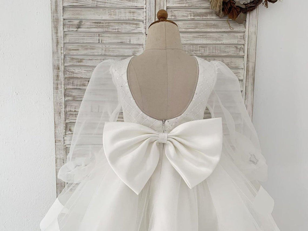 NumberSea - Ball - Gown/Princess Tulle Knee - length Flower Girl Dress