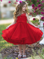 NumberSea - Ball - Gown/Princess Tulle Knee - length Flower Girl Dress