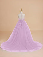 NumberSea - Ball - Gown/Princess Tulle Sweep Train Flower Girl Dress