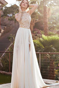 Robe de mariée dos nu avec col haut et dos nu en dentelle, robe de soirée, MP328
