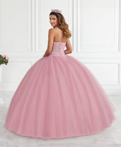 Perlenbesetztes Neckholder-Quinceanera-Kleid von Fiesta Gowns 56391
