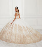 Beaded Illusion Glitter Quinceanera Dress by House of Wu 26941