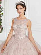 Beaded Illusion Quinceanera Dress by House of Wu 26942