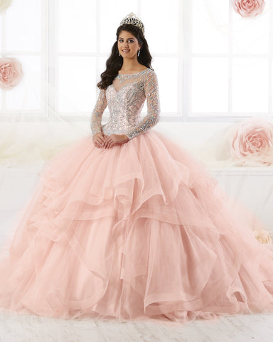 Langärmliges Quinceanera-Kleid von House of Wu 26904