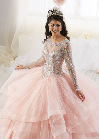 Langärmliges Quinceanera-Kleid von House of Wu 26904