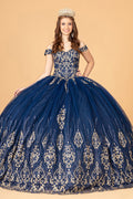 Robe de bal décolleté bateau perlée par Elizabeth K GL3079