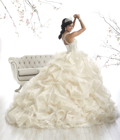 Perlenbesetztes Quinceanera-Kleid von House of Wu 26868