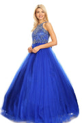 Robe de bal sans manches perlée par Cinderella Couture 5027