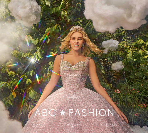 Perlenbesetztes ärmelloses Quinceanera-Kleid von Ragazza EV43-643