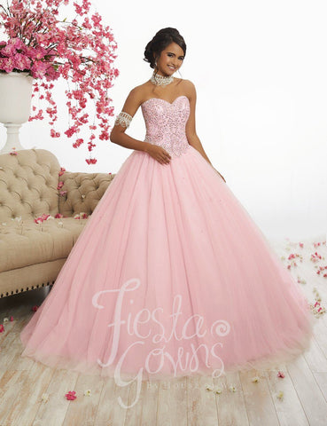 Trägerloses Kleid mit Perlenbesatz von House of Wu Fiesta Gowns 56298
