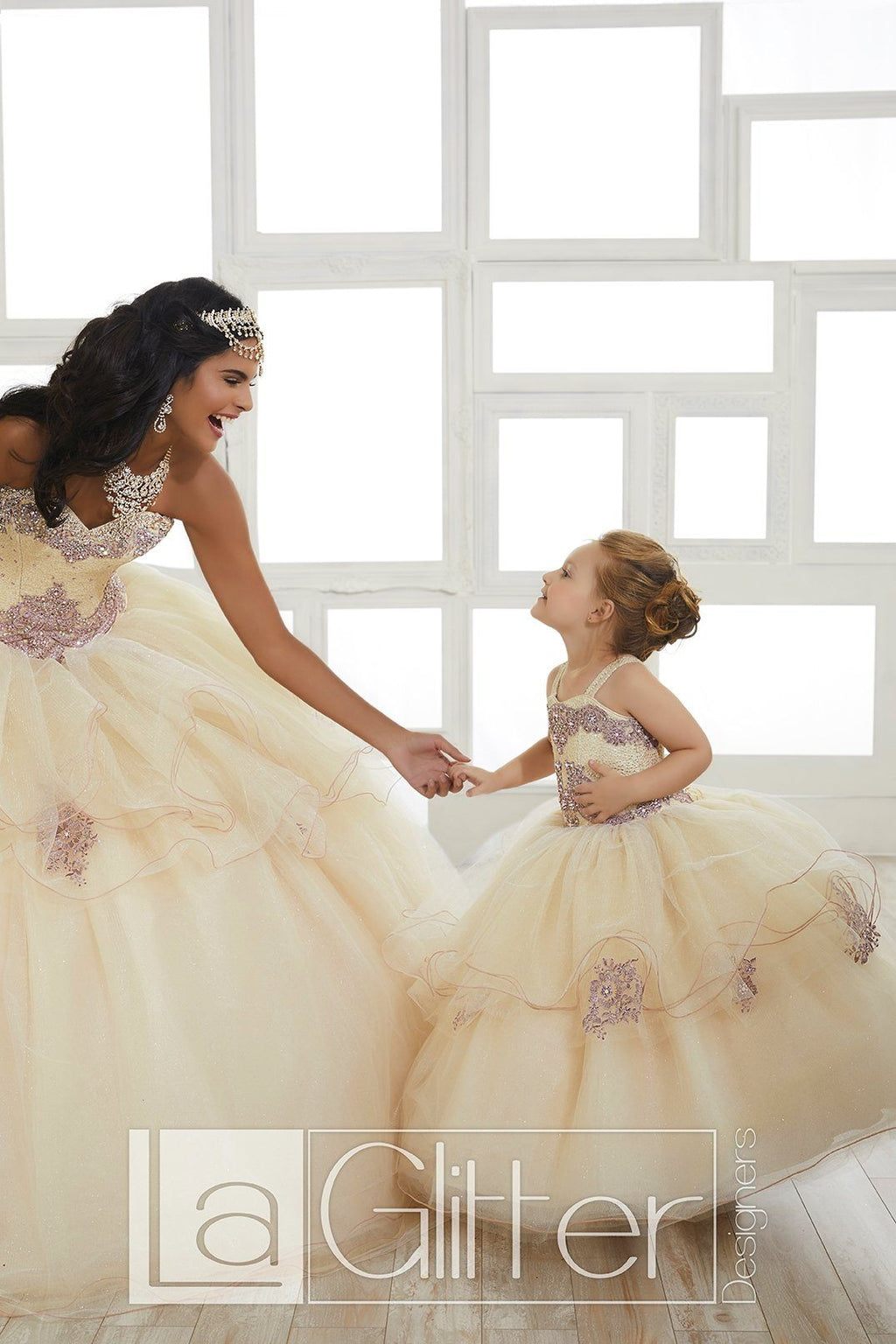 Strapless Glitter Dress by House of Wu LA Glitter 24027