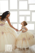 Strapless Glitter Dress by House of Wu LA Glitter 24027