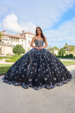 Vestido de quinceanera sem alças com contas da Amarra 54222