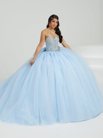 Vestido de quinceanera sem alças com missangas da Fiesta Gowns 56485