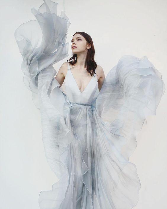 Beautiful Prom Dresses Spaghetti Straps Sexy Short Train Long Prom Dress PM249