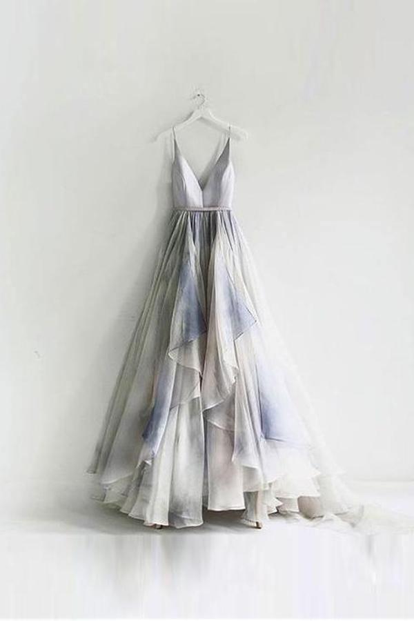 Lindos vestidos de baile com alças finas, sexy, cauda curta, vestido de baile comprido PM249