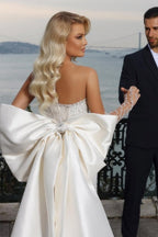 Schönes trägerloses Herzausschnitt-Mermaid-Hochzeitskleid mit Kapellenzug