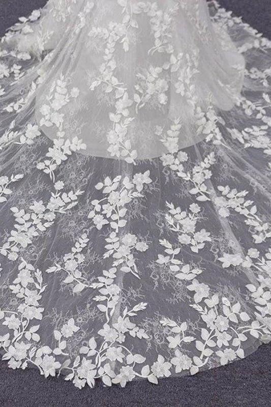 Bestes Trägerkleid mit Applikationen, elegantes Meerjungfrauen-Brautkleid