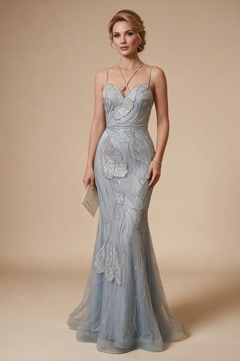 Light Blue Mermaid Evening Prom Dresses 2026 Formal Party Gowns for Women Vestidos De Fiesta DLA72492 Customized | Nightbubo