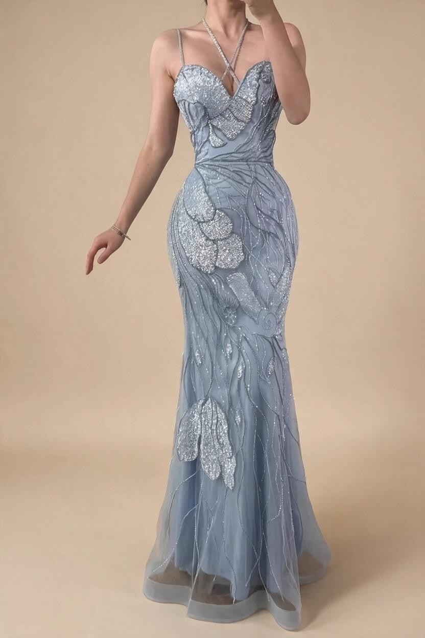 Light Blue Mermaid Evening Prom Dresses 2026 Formal Party Gowns for Women Vestidos De Fiesta DLA72492 Customized | Nightbubo