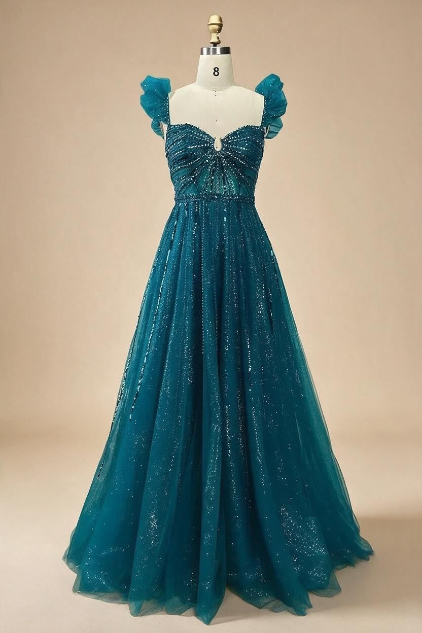 Purple Sleeveless A-Line Beaded Evening Prom Dresses Elegant Party Gowns for Women DLA72324 Customized rts | Nightbubo