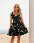 Blume Hoco-Kleid Spaghettiträger Homecoming-Kleid SYH79