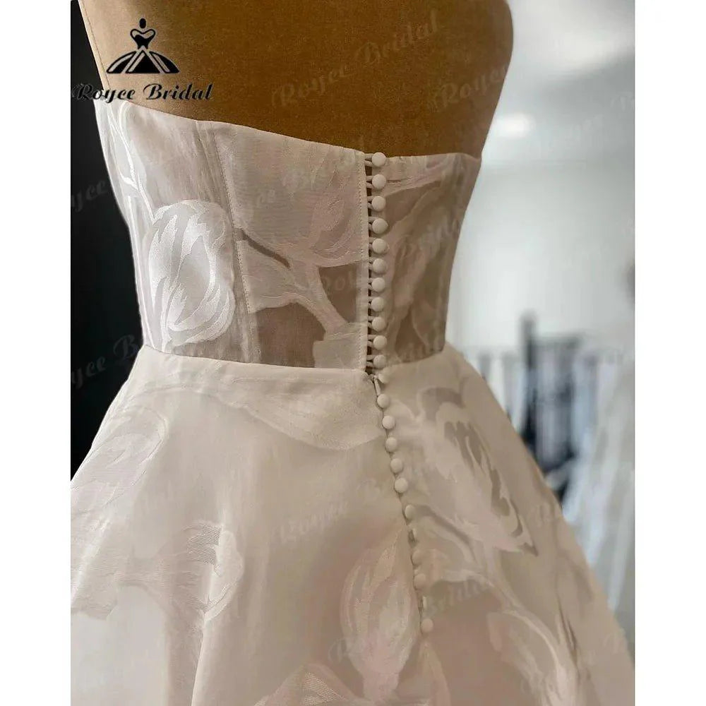 Brautkleid Vintage Lace Floral Off Shoulder A Line Boho Wedding Gown for Women 2024 Bridal Gown Custom Made vestido de novia