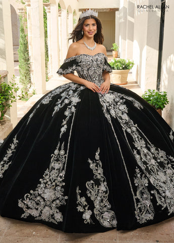 Samt-Charro-Quinceanera-Kleid von Rachel Allan RQ5011