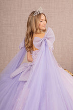 Butterfly Ribbon Sleeve Ball Gown by Elizabeth K GL3175