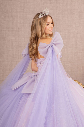 Ballkleid mit Schmetterlingsschleifenärmeln von Elizabeth K GL3175
