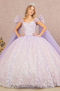 Ballkleid mit Schmetterlingsschleifenärmeln von Elizabeth K GL3175