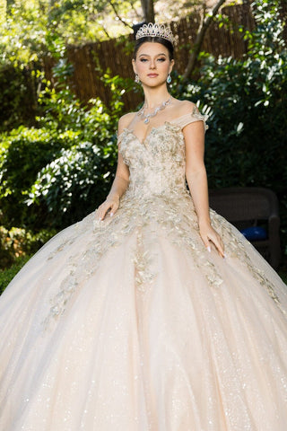 Schmetterlings-Ballkleid mit Herzausschnitt von Cinderella Couture 8046J