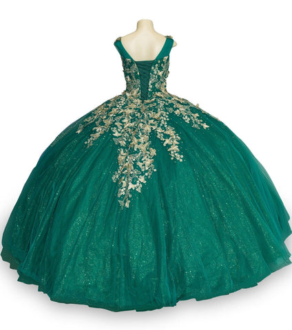 Schmetterlings-Ballkleid mit Herzausschnitt von Cinderella Couture 8046J