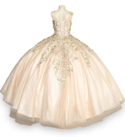 Schmetterlings-Ballkleid mit Herzausschnitt von Cinderella Couture 8046J