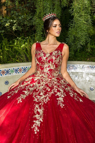 Schmetterlings-Ballkleid mit Herzausschnitt von Cinderella Couture 8046J