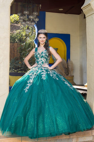 Schmetterlings-Ballkleid mit Herzausschnitt von Cinderella Couture 8046J