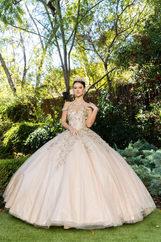 Schmetterlings-Ballkleid mit Herzausschnitt von Cinderella Couture 8046J