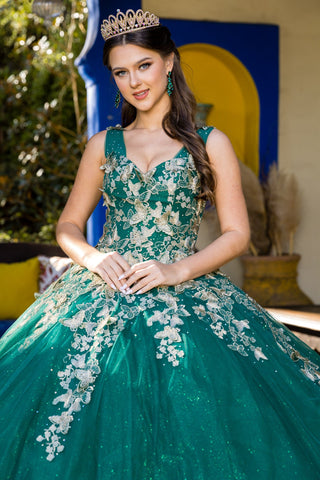 Schmetterlings-Ballkleid mit Herzausschnitt von Cinderella Couture 8046J