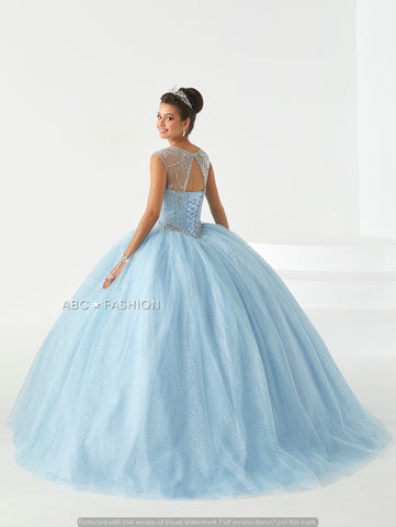 Quinceanera-Kleid mit Flügelärmeln von Fiesta Gowns 56441