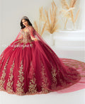 Robe de Quinceañera Cape par House of Wu 26035C