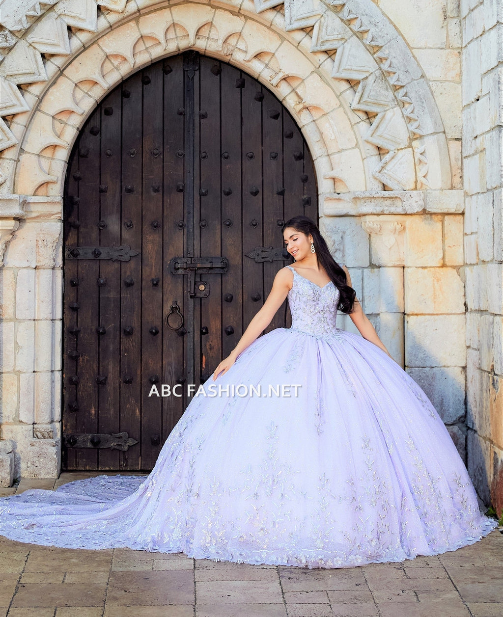 Cape Quinceanera Dress by House of Wu 26040C