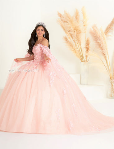 Vestido de quinceanera com mangas compridas da Fiesta Gowns 56454
