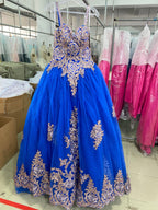 Cape Sleeve Quinceanera Dress by House of Wu 26028C
