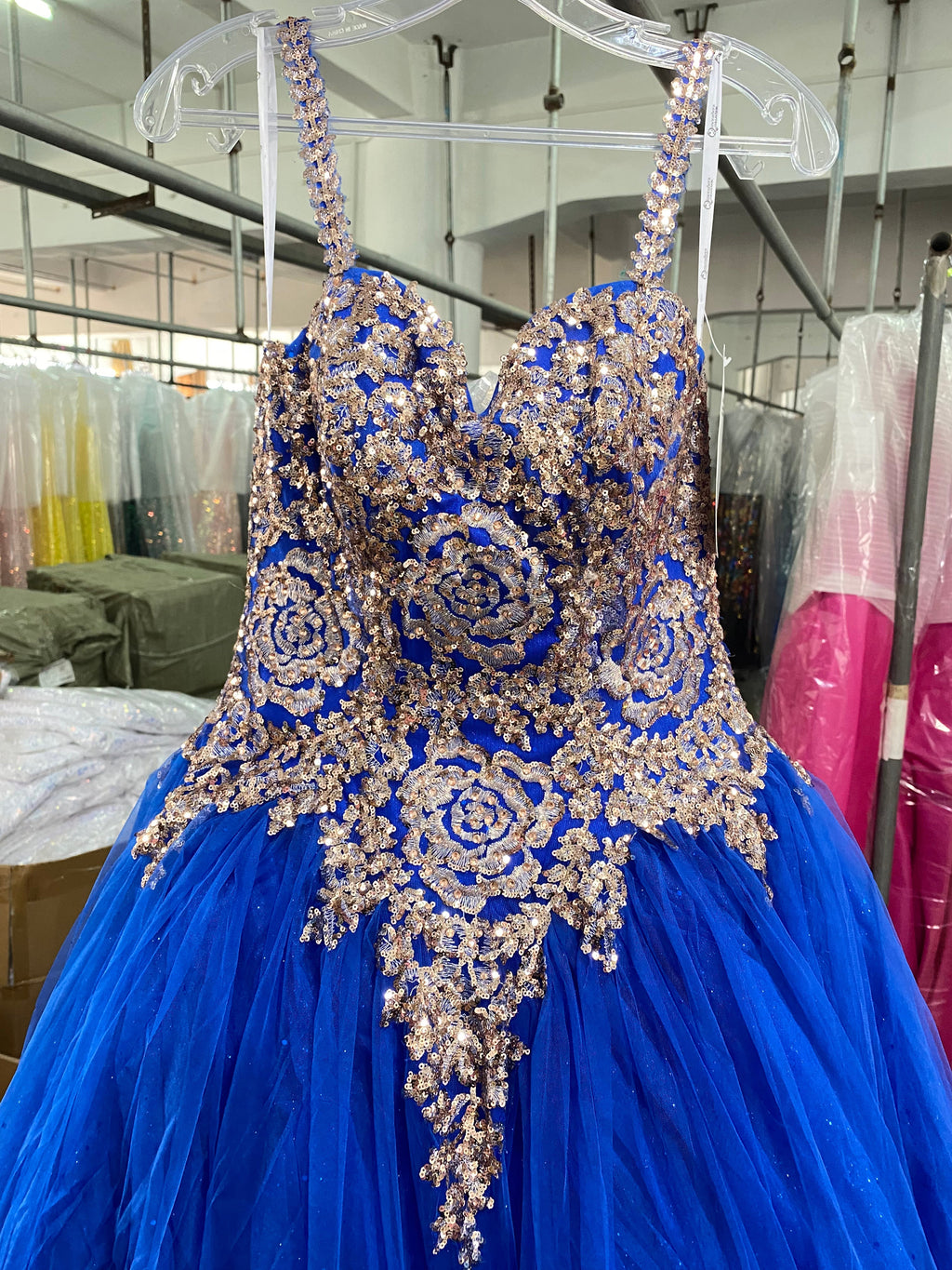 Cape Sleeve Quinceanera Dress by House of Wu 26028C