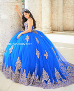 Cape Sleeve Quinceanera Dress by House of Wu 26028C