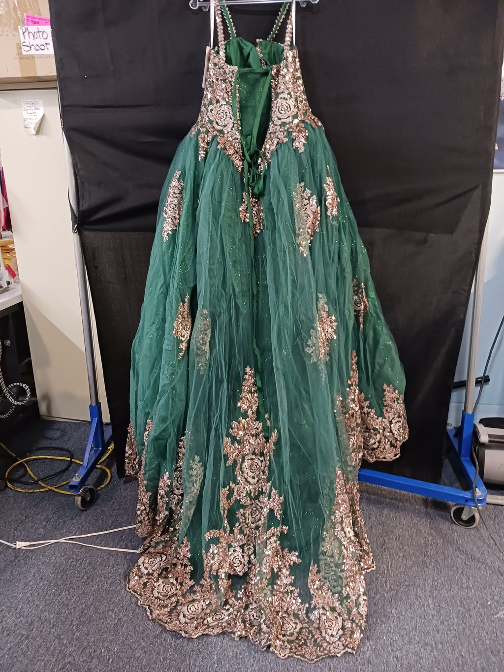 Cape Sleeve Quinceanera Dress by House of Wu 26028C