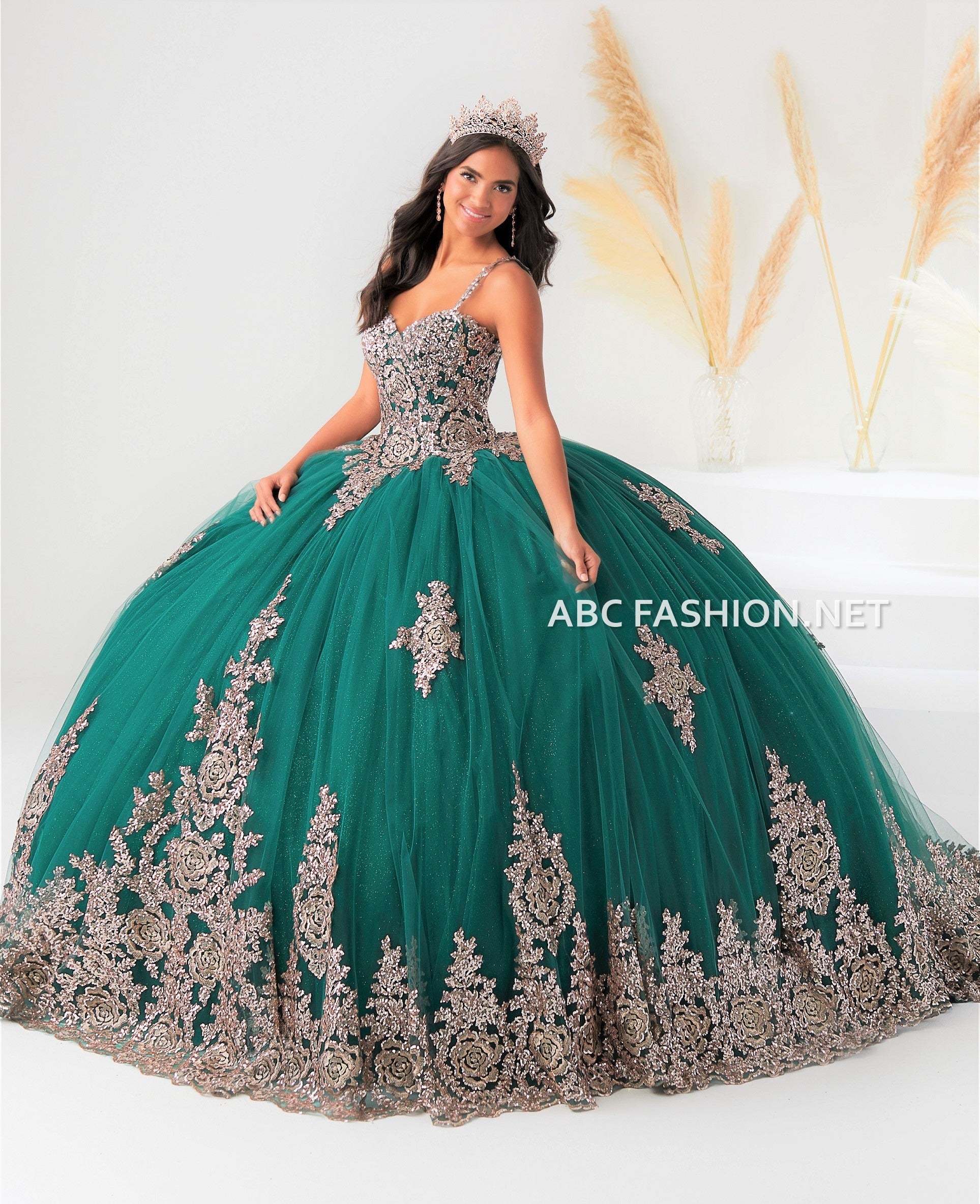 Cape Sleeve Quinceanera Dress by House of Wu 26028C