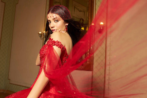 Quinceanera-Kleid mit Cape-Ärmeln von Ragazza D93-593
