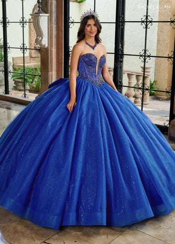Trägerloses Quinceanera-Kleid von Rachel Allan RQ1156